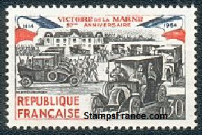 Timbre France Yvert 1429 - France Scott 1108