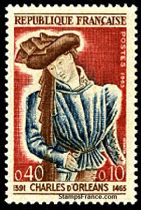 Timbre France Yvert 1445 - France Scott B390