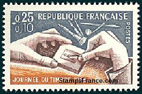 Timbre France Yvert 1477 - France Scott B400