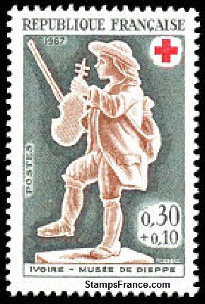 Timbre France Yvert 1541 - France Scott B410