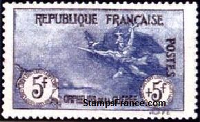 Timbre France Yvert 155 - France Scott B10