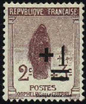 Timbre France Yvert 162 - France Scott B12