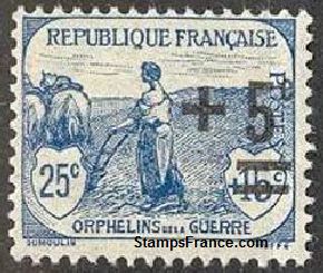 Timbre France Yvert 165 - France Scott B15