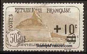 Timbre France Yvert 167 - France Scott B17