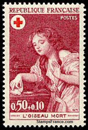 Timbre France Yvert 1701 - France Scott B453