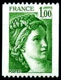 Timbre France Yvert 1981A - France Scott 1579