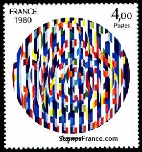Timbre France Yvert 2113 - France Scott 1713