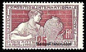 Timbre France Yvert 212 - France Scott 222