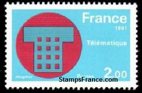 Timbre France Yvert 2130 - France Scott 1727