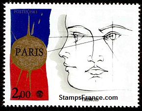 Timbre France Yvert 2142 - France Scott 1742