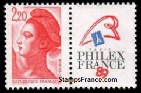 Timbre France Yvert 2461 - France Scott