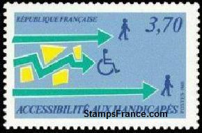 Timbre France Yvert 2536 - France Scott