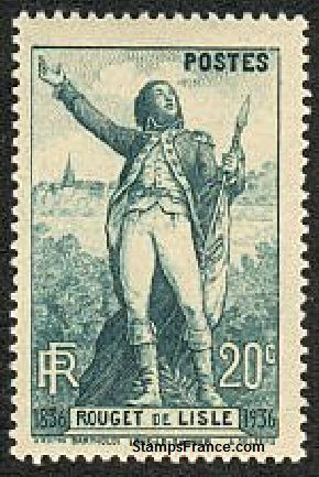 Timbre France Yvert 314 - France Scott 309