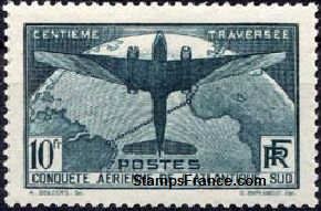 Timbre France Yvert 321 - France Scott C17