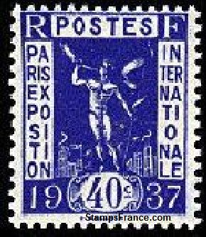 Timbre France Yvert 324 - France Scott 317