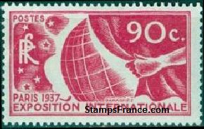 Timbre France Yvert 326 - France Scott 319