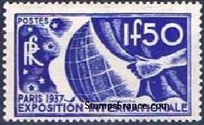 Timbre France Yvert 327 - France Scott 320