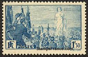 Timbre France Yvert 328 - France Scott 321