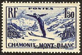 Timbre France Yvert 334 - France Scott 322