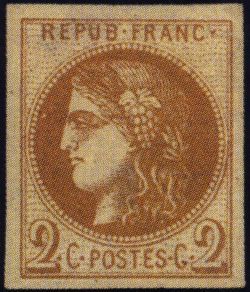 Timbre France Yvert 40B - France Scott 39