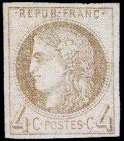 Timbre France Yvert 41B - France Scott 40 - Click Image to Close