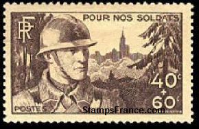 Timbre France Yvert 451 - France Scott B94