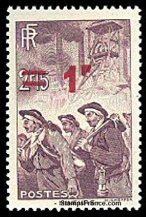 Timbre France Yvert 489 - France Scott 410