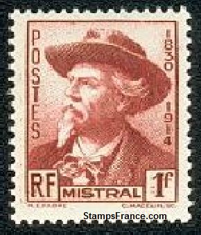 Timbre France Yvert 495 - France Scott 419