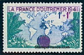 Timbre France Yvert 503 - France Scott B115