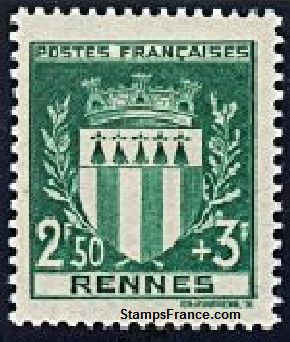 Timbre France Yvert 534 - France Scott B125