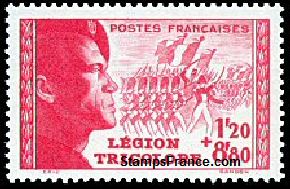 Timbre France Yvert 566 - France Scott B148