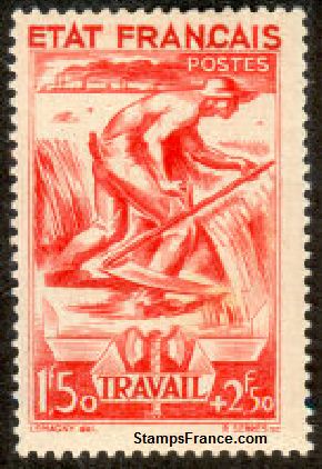 Timbre France Yvert 577 - France Scott B154