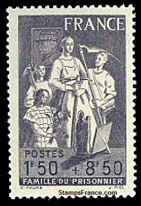 Timbre France Yvert 585 - France Scott B159