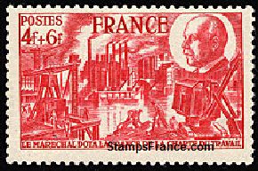 Timbre France Yvert 608 - France Scott B177