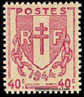 Timbre France Yvert 672 - France Scott 526