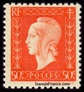 Timbre France Yvert 685 - France Scott