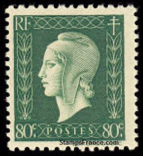 Timbre France Yvert 688 - France Scott