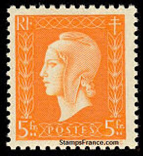 Timbre France Yvert 697 - France Scott