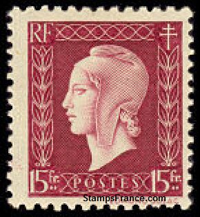 Timbre France Yvert 699 - France Scott