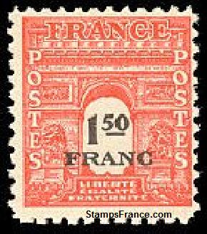 Timbre France Yvert 708 - France Scott