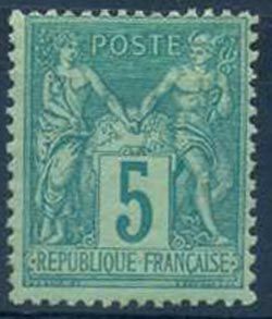 Timbre France Yvert 75 - France Scott 78