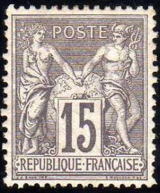 Timbre France Yvert 77 - France Scott 80