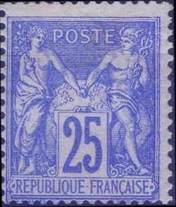 Timbre France Yvert 79 - France Scott 81a