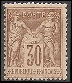 Timbre France Yvert 80 - France Scott 82