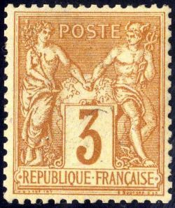Timbre France Yvert 86 - France Scott 89