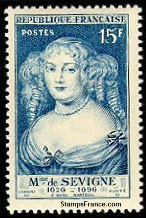 Timbre France Yvert 874 - France Scott