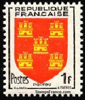 Timbre France Yvert 952 - France Scott