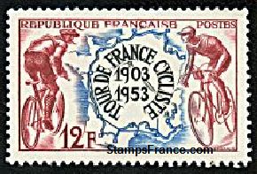 Timbre France Yvert 955 - France Scott
