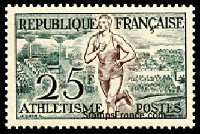 Timbre France Yvert 961 - France Scott