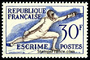 Timbre France Yvert 962 - France Scott